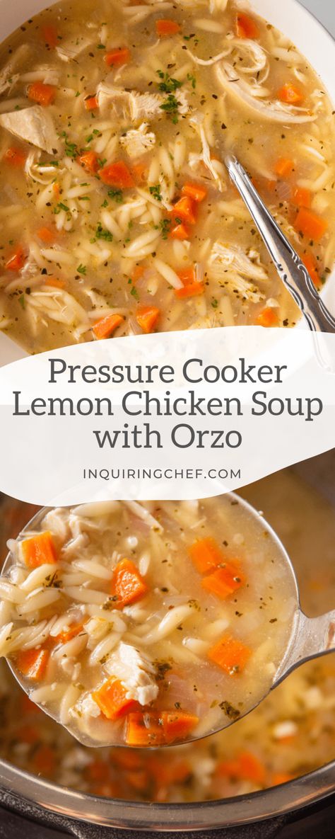 Instapot Chicken Orzo Soup, Instant Pot Orzo Soup, Chicken Orzo Soup Instant Pot, Instant Pot Chicken Soup Recipes Healthy, Instant Pot Chicken Noodle Soup Rotisserie, Instant Pot Soups Chicken, Instant Pot Soup Recipes Chicken, Lemon Orzo Soup Instant Pot, Instant Pot Chicken Orzo