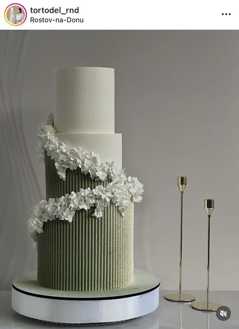 Modern Wedding Cake Unique 2023, Ribbed Wedding Cake, Textured Wedding Cake With Flowers, Tall Cake Designs, Wedding Cake Texture, Terrazzo Cake, Sculptural Wedding Cake, Buttercream Texture Wedding Cake, Bas Relief Wedding Cake