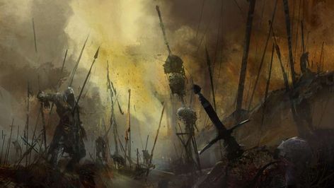 Battlefield Battlefield Fantasy Art, Medieval Battlefield, Warrior Aesthetic, Criston Cole, Arte Viking, Richard Anderson, Battle Field, Guild Wars 2, Guild Wars