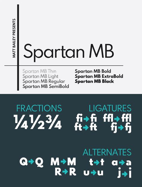 Spartan MB Font - Free Typeface - Freebie Supply Free Typeface, Office Workspace, Font Free, Free Fonts, Design Project, Design