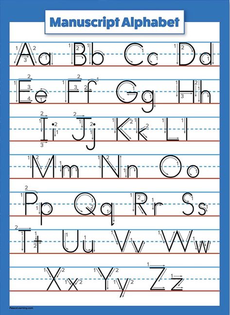 Alphabet For Kindergarten, Manuscript Alphabet, Teaching Alphabet, Cursive Writing Practice Sheets, Free Printable Alphabet Worksheets, Alphabet Writing Practice, Writing Practice Sheets, Hand Lettering Worksheet, Handwriting Practice Worksheets