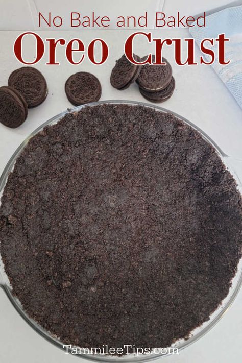 No Bake Oreo Crust Recipe, Oreo Ice Cream Pie Recipe, Oreo Base Cheesecake, Peppermint Ice Cream Pie With Oreo Crust, Oreo Crust Ice Cream Cake, Oreo Cookie Pie Crust Recipe, Ice Cream Pie With Oreo Crust, Oreo Pie Crust Recipe, Easy Oreo Pie