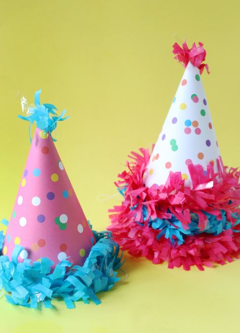 Sprinkle Party Hats | Free Printable Friday   The 9 things I Didn’t Know About Becoming a Mom Party Hat Craft, Party Hat Template, Mickey Mouse Centerpiece, Christmas Party Hats, Mickey Mouse Invitation, Mad Tea Parties, Hat Template, Becoming A Mom, Sprinkle Party