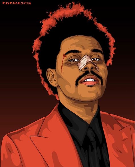 The Weeknd Pop Art Painting, Weekend Drawing Art, The Weekend Cartoon Art, Celebrity Digital Art, The Weeknd Digital Art, The Weeknd Cartoon Art, The Weeknd Animated, The Weeknd Outline, The Weeknd Art Drawing