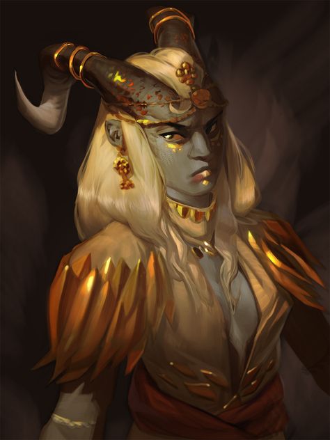 Qunari Mage, Love Fantasy Art, Tiefling Cleric, Female Alien, Dragon Age 3, Fantasy Demon, Dnd Races, Wakanda Forever, Fantasy Races