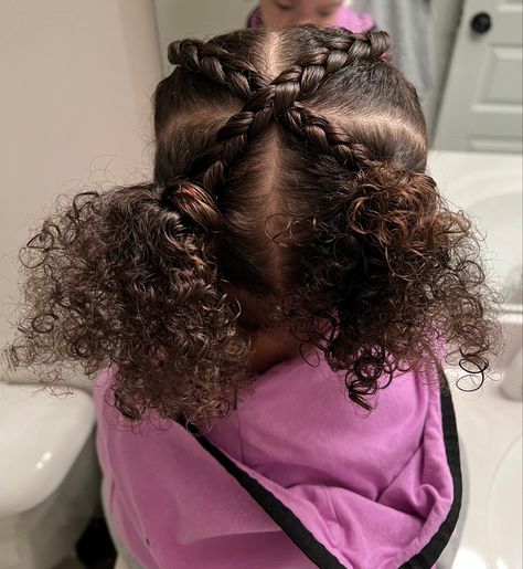 Aries Hair, Low Pigtails, Cross Braids, Mixed Girl, Hairstyles Quick, Pig Tails, Kid Hairstyles, Toddler Hairstyles, Pigtail Hairstyles