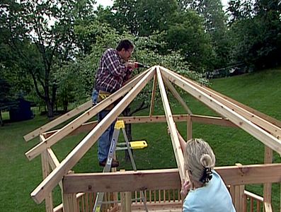 This might help us to build ours Wooden Gazebo Plans, Build A Farmhouse Table, Diy Gazebo, Gazebo Roof, Screened Gazebo, Origami Lucky Star, Gazebo Plans, Wooden Gazebo, Wood Crafting Tools