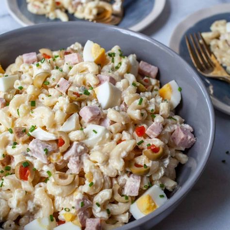 Coditos Salad Puerto Rican, Puerto Rican Pasta, Pasta With Mayonnaise, Coconut Rice Pudding, Classic Macaroni Salad, Best Macaroni Salad, Coconut Pudding, Canned Meat, Macaroni Pasta