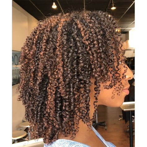 Chocolate Natural Hair, Coloring Curly Hair, Short Curly Natural Hair, Curly Hair Color Ideas, Curly Hair Color, Natural Hair Highlights, Highlights Curly, Dyed Curly Hair, Natural Curly Hair Cuts