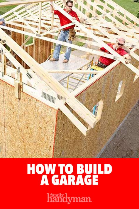 Diy Garage Build Plans, Diy Garage Building, Garage Framing Plans, How To Build A Garage On A Budget, Building A Garage On A Budget, Diy 2 Car Garage Build, How To Build A Garage, Diy Garage Build, Diy Garage Plans