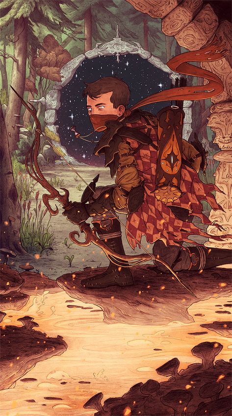 Illustration by Matt Rockefeller Heroic Fantasy, Grey Art, Arte Inspo, Art Et Illustration, Unique Paintings, Art And Illustration, Fantasy Inspiration, In The Woods, Animation Art