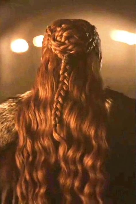 Game Of Thrones Hairstyles Sansa, Old Time Hairstyles, Sansa Hairstyles, Sansa Stark Hairstyle, Sansa Stark Wedding, Sansa Hair, Sansa Stark Aesthetic, Sansa Stark Hair, Game Of Thrones Hair