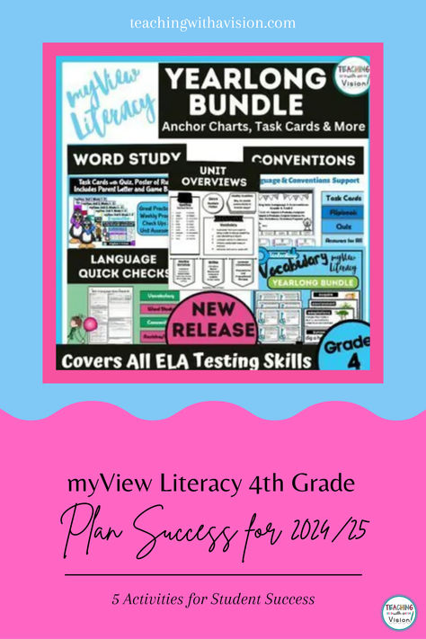 Plan ahead with myView Literacy Activities for 4th Grade including PDF & Free resources. Teaching triumphs start with smart planning! Third Grade Literacy Activities, Myview Literacy, Innovative Teaching Ideas, 5th Grade Activities, Teaching Teachers, Teaching High School, Busy Teacher, Creative Teaching, Grade 4