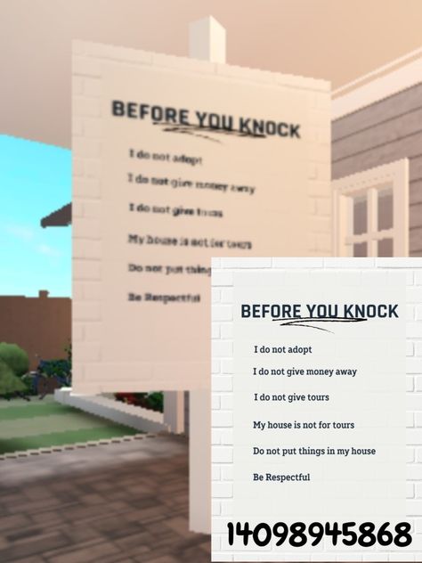 Made another bc Respectful was spelt wrong 💀 Bloxburg Rules Decal Codes, Order Here Bloxburg Decal, Bloxburg Decals Codes House Rules, Bloxburg Rules Decals, Neighborhoods To Join In Bloxburg, House Rules Bloxburg Codes, House Rules Decals Bloxburg, Bloxburg Waterfall Decal, Bloxburg Facetime Decals