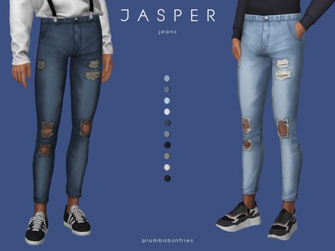 Plumbobs n Fries' JASPER | jeans Maxis Match Male, Male Jeans, Male Teen, Strong Woman Tattoos, Fendi Sweater, Sims 4 Male Clothes, Mesh Texture, Beautiful Women Quotes, Handsome Men Quotes