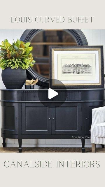 Canalside Interiors - Hamptons on Instagram: "• LOUIS BUFFET •

We're super excited that our gorgeous Louis Buffets Il are back in stock! 🖤🖤

Their petite 160cm size combines a timeless silhouette with a modern sensibility, making a wonderful contemporary classic.

Don't you just love the 'ribbing' details on the
drawers?!

Their curved silhouette adds to the overall flow of
the space, and they are finished in a beautiful hand
painted finish, which celebrates true craftsmanship.

IN STOCK NOW

Visit our website via the link in our bio or pop into
our Alexandria showroom, which is open 7 days with on-site parking 🌴🌴

#sideboard #buffet #console #Louis #Hamptons
#curved #curvedsideboard #curvedbuffet" Buffet Console, Contemporary Classic, Sideboard Buffet, Back In Stock, Super Excited, Paint Finishes, The Space, Beautiful Hand, Just Love