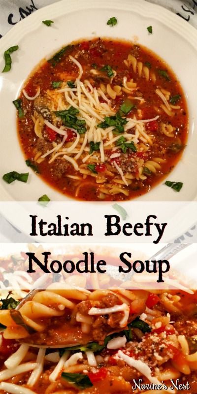 Ground Beef And Noodles, Quick Meals To Make, Soup With Ground Beef, Beef Noodle Soup, Italian Spices, Simple Meals, Easy Meal Plans, Southern Food, Beef Soup