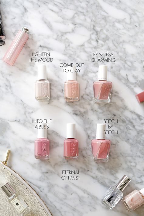 Essie Archives - The Beauty Look Book Rose Water Nail Polish, Essie Bodice Goddess, Essie Nail Polish 2023, Essie Hi Maintenance, Essie A List, Essie Nude Nail Polish, Mommy Nails, Essie Gel Nail Polish, Nurse Nails