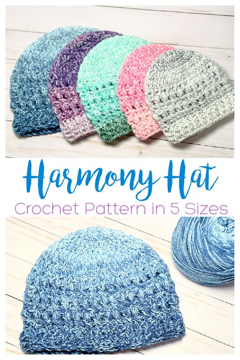 Crochet Hats Free Pattern Light Weight Yarn, Crochet Hat 3 Weight Yarn, Best Crochet Hat Pattern, Free Crochet Patterns Worsted Weight Yarn, Crochet Adult Hat Free Pattern, Free Crocheted Hat Patterns, Crochet Hat Fingering Weight Yarn, Crochet Hat Free Pattern Ladies, Crochet Toddler Hat Pattern