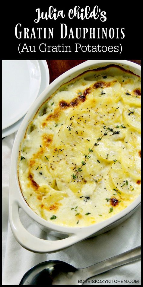 Julia Childs Scalloped Potatoes, Thanksgiving Au Gratin Potatoes, White Cheddar Potatoes, Potato Gratin Dauphinois, Best Au Gratin Potato Recipes, Potatoes Cream Cheese, Gratin Potatoes Recipe, Potatoes Thanksgiving, Potato Au Gratin