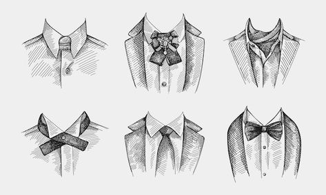 Hand-drawn sketch set of collars with ti... | Premium Vector #Freepik #vector #drawn #hand-drawn-sketch #hand-drawn #sketch Tie Bow Tie, Tie Bow, Vector Hand, Vector Photo, Premium Vector, Bow Tie, Brooch Pin, Graphic Resources, Google Images