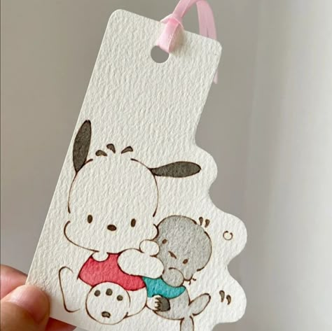 Cinnamoroll Bookmark, Sanrio Bookmark, Kawaii Bookmarks, Aesthetic Bookmark, Handmade Bookmarks Diy, Bookmarks Diy, Diy Crafts Bookmarks, Creative Bookmarks, Cute Easy Doodles