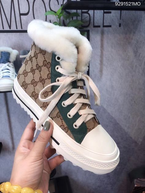 Gucci High Tops, Fur Sneakers, All Nike Shoes, Mens Nike Shoes, Nike Shoes Women, High Top Shoes, Gucci Shoes, Swag Shoes, Perfect Shoes