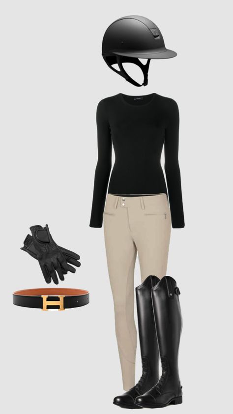 Equestrian Girls Outfit, Outfit Equitation, Horse Riding Outfit Summer, Horse Riding Outfit Casual, Horse Riding Outfit Equestrian Fashion, Cute Horse Riding Outfits, Horse Girl Outfits, Riding Outfit Equestrian, Equestrian Style Outfit