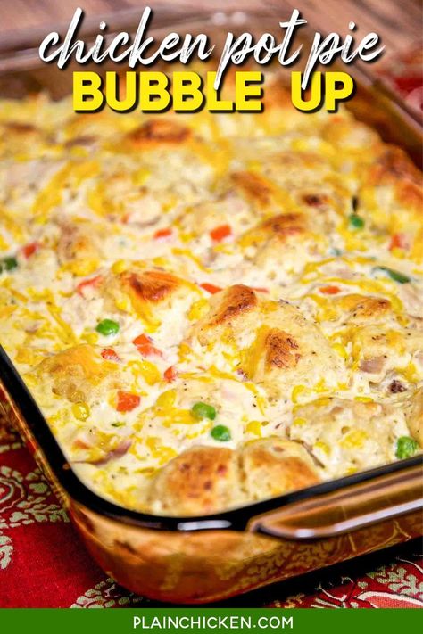 Oven Chicken Pot Pie With Biscuits, Meals With A Rotisserie Chicken, Chicken Pot Pie Recipe With Cream Of Chicken Soup, Chicken And Dumplings Casserole Easy, Rotisserie Chicken And Spinach Recipes, Southern Chicken Recipes, Chicken Pot Pie Recipe With Biscuits, Dollar Meals, Casserole Dinners