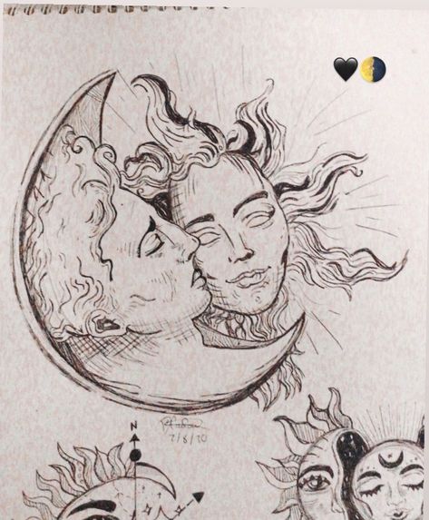 Mouth Drawing Reference, Mouth Drawing, Sun And Moon Drawings, Astronomy Art, Moon Drawing, Soyut Sanat Tabloları, Dark Art Drawings, Moon Sun, Arte Sketchbook