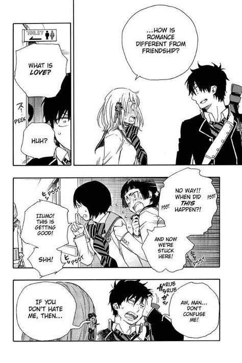 Rin x shiemi Manga moment ❤ #blueexorcist Rin Okumura X Shiemi, Blue Exorcist Rin X Shiemi, Rin X Shiemi, Rin And Shiemi, Blue Ex, Blue Exorcist Rin, Blue Exorcist Anime, Exorcist Anime, Rin Okumura