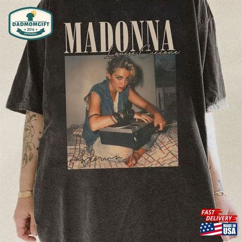 Madonna Vintage Shirt Funny 2024 Concert Tour Classic T-Shirt Check more at https://dadmomgift.com/product/madonna-vintage-shirt-funny-2024-concert-tour-classic-t-shirt/ Madonna 90s, Matching Colors, Tour Shirt, Vintage Shirt, Personalized Shirts, Vintage Shirts, Madonna, Color Matching, Classic T Shirts