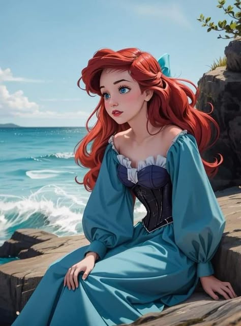 Disney Princess Anime, Ray Of Hope, Disney Character Art, Disney Princess Artwork, Disney Princess Fan Art, Disney Princess Ariel, Disney Artwork, Disney Princess Wallpaper, Princesa Disney