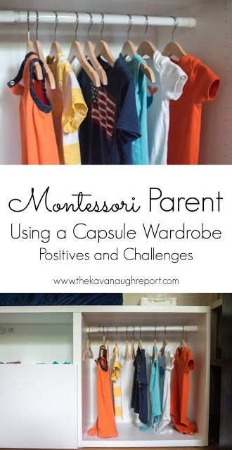 Montessori parenting - here's a look at the positives and the challenges of using a capsule wardrobe with our kids. Montessori Ikea Wardrobe, Montessori Dressing Station, Montessori Dressing Frames, Montessori Closet Toddler, Toddler Wardrobe Montessori, Montessori Wardrobe With Doors, Montessori Dressing, Dressing Station, Montessori Wardrobe