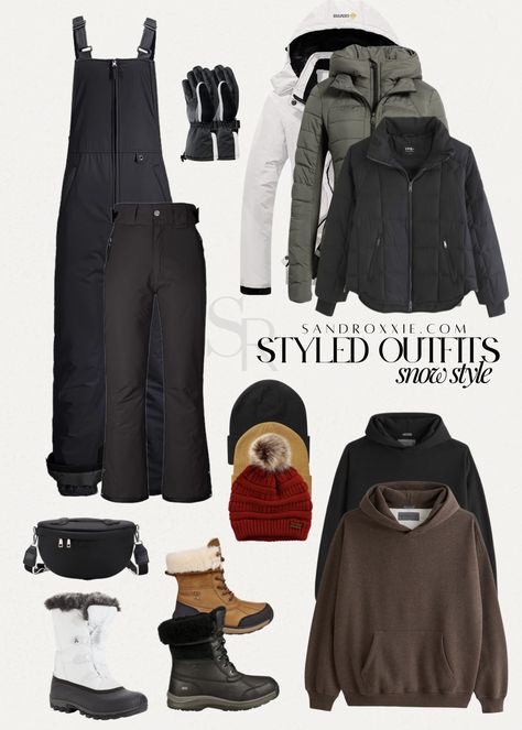 SNOW AND RAIN STYLED OUTFITS - Sandroxxie Styled Outfits, Snow And Rain, Elevated Casual, Multiple Outfits, Timeless Outfits, Winter Capsule, Snow Fashion, Winter Capsule Wardrobe, Athleisure Wear