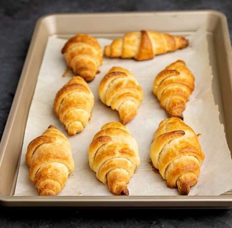 Gluten Free Croissants, Gluten Free Crescent Rolls, Gluten Free Croissant, Croissants Recipe, Gluten Free Puff Pastry, Gf Food, Gf Baking, Gluten Free Sourdough, Croissant Recipe