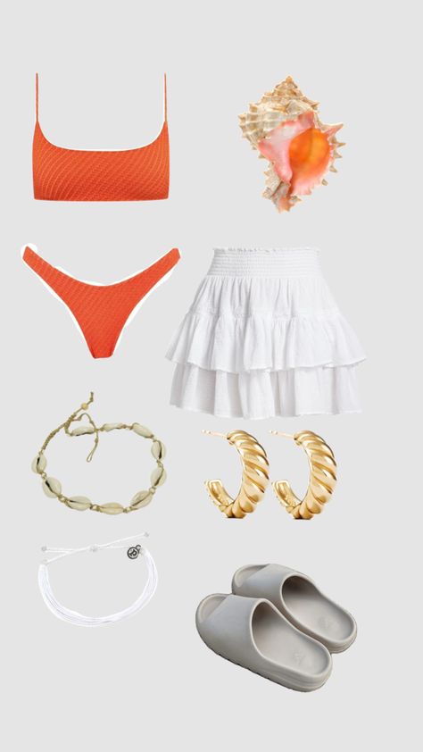 Outfit Ideas For The Beach, Swimming Outfit Ideas, Summer Fits Beach, Preppy Beach Outfits, Beach Outfit Ideas, Basic Girl Outfit, Swimsuit Inspo, Beach Fits, Outfit Inspo Summer