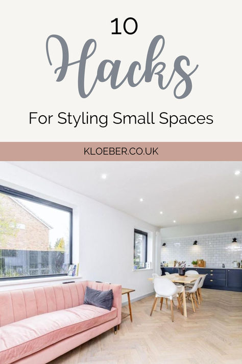 How to make a small room feel bigger on a budget! Check out these handy little tips and tricks for styling a small space. How To Make Small House Look Bigger, Small Living Rooms, Small Home, Small Living, Small Space Living, Interior Design Tips, Colour Schemes, Interior Design Inspiration, Small Spaces