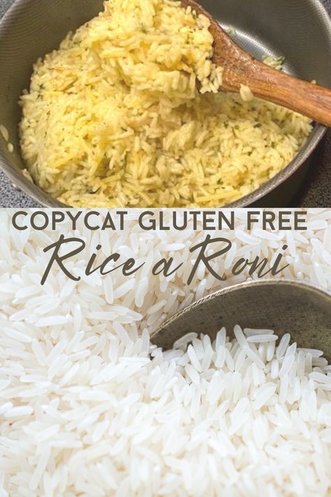 Diy Chicken Rice A Roni, Gluten Free Rice A Roni Recipe, Gluten Free Rice A Roni, Gluten Free Rice Cooker Recipes, Gluten Free Noodles Homemade, Gluten Free Rice Recipes, Homemade Rice A Roni, Gf Dinners, Knorr Recipes