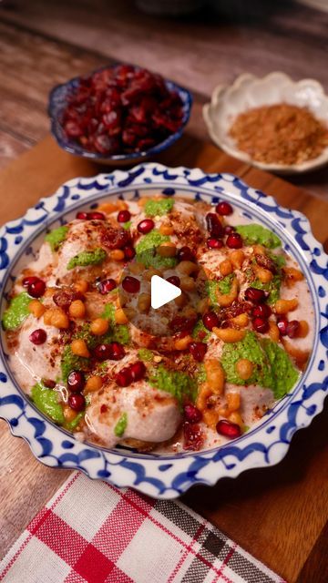 Meghna’s Food Magic on Instagram: "NO FRY DAHI VADA, SPECIAL DAHI VADA MASALA & CRANBERRY CURD #MeghnasSignatureDish   Excited to share 2 healthy twists on traditional dahi vada! Try mixing US cranberries pulp into curd for a tart and nutritious flavor boost. & make the vada in an Appe pan for a lighter, less oily version -  a few drops of oil needed instead of deep frying. You cut down on unnecessary fats and calories. These changes not only make this classic dish healthier, but also add a delicious twist to your dahi vada experience.  Recipe- - Take 1 cup yellow moong dal & 1/4 cup urad dal, wash nicely and soak for 4 hours - Grind this soaked dal with ginger, green chilie, 1 tsp cumin seeds, a pinch of asafoetida  and  some water - Make sure batter should be thick and not runny - Now ad Cranberry Curd, Dahi Vada Recipe, Diet Salad, Diet Salad Recipes, Dahi Vada, Food Magic, Salad Diet, Urad Dal, Moong Dal