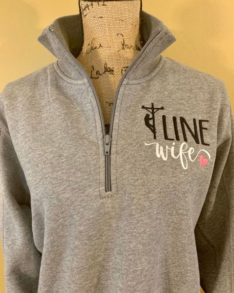 Line Wife Shirts, Lineman Wife, Wife Sweatshirt, Wife Shirts, Embroidered Monogram, Xmas Ideas, Personalized Photo Gifts, Etsy Personalized Gifts, Monogram Gifts