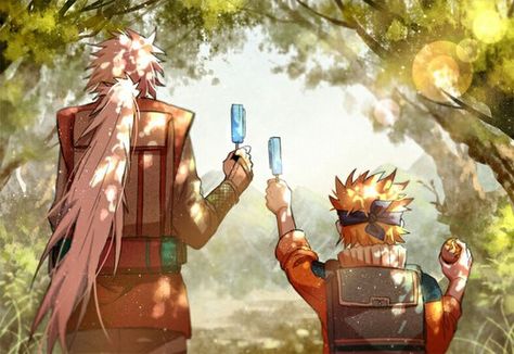 Let's  go Pervy Sage!! Naruto Jiraiya, Naruto Y Hinata, Naruto Family, Naruto Shippudden, 10 November, Kushina Uzumaki, Naruto Fan Art, Harry Potter Anime, Naruto Series