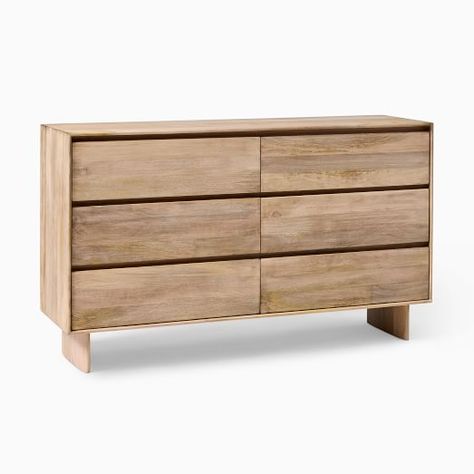 Furniture In Stock & Quick Ship | West Elm Contemporary Dresser, Chest Of Drawer, West Elm Kids, Solid Wood Bed, Wood Chest, Modern Dresser, Wood Drawers, 6 Drawer Dresser, Solid Mango Wood