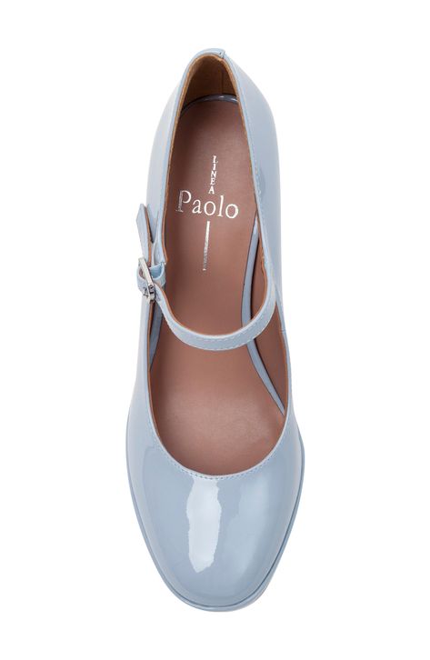 Blue Mary Janes, Pastel Heels, Mary Janes Heels, Baby Blue Shoes, Light Blue Heels, Pastel Shoes, Retro Heels, Golden Shoes, Flat Pumps