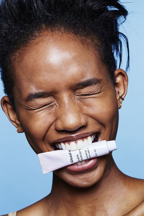 Glossier Campaign, Glossier Models, Glossier Beauty, Glossier Balm Dotcom, Campaign Photography, Skincare Products Photography, Glossy Makeup, Cosmetics Photography, Beauty Photoshoot