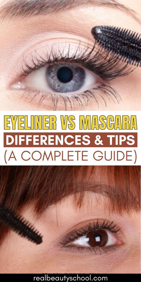 owman wearing mascara Eyeliner Vs No Eyeliner, How To Put Mascara, How To Draw Eyeliner, How To Use Eyeliner, Beginners Eyeliner, Winged Lashes, Mascara Tutorial, How To Use Makeup, Eyeliner Tips