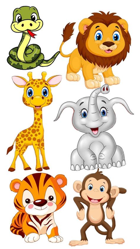 Kids Colouring Printables, Jungle Safari Cake, Color Activities For Toddlers, Lion Birthday Party, Disney Princess Cake Topper, Animal Pictures For Kids, Jungle Theme Cakes, Baby Shower Cake Designs, Photo Cake Topper