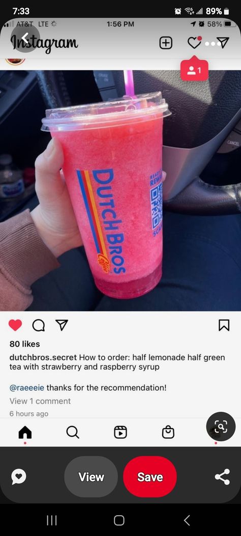 Dutch Orders, Dutch Drinks, Dutch Bros Menu, Dutch Bros Secret Menu, Dutch Brothers, Best Non Alcoholic Drinks, Dutch Bros Drinks, Strawberry Water, Coffee Recipes Starbucks