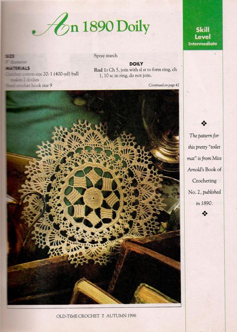 Crochet Projects Free, Vintage Crochet Doily Pattern, Free Doily Patterns, Crochet Project Free, Lily Design, Free Crochet Doily Patterns, Crochet Motif Patterns, Crochet Bedspread, Crochet Doily Patterns