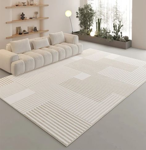 Modern area rugs in living room